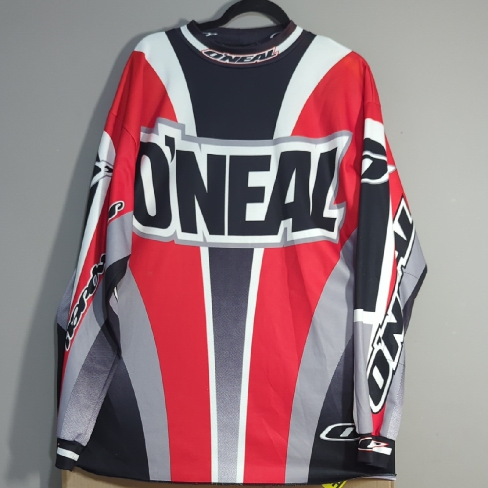 O'NEAL Men's Red and Black Motocross Jersey Size XL